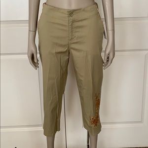 NWT Liz Claiborne Axcess Retro Romance Capri Pant